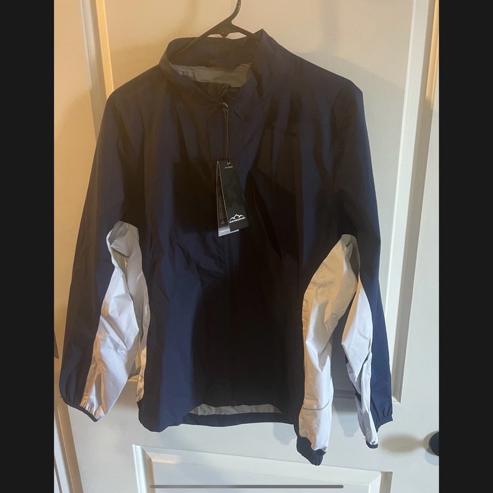 Women's Navy and White Utility Jacket